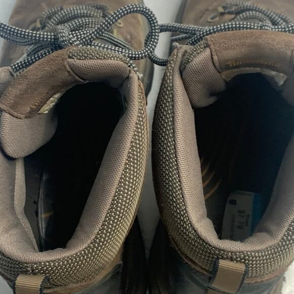 Timberland Mens White Ledge Mid Waterproof Hiking Boots Sz 11 Brown Black Forest - Picture 5 of 9